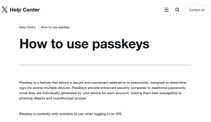 袁州苹果维修店铺分享iOS用户如何通过通行密钥(Passkey)登录 